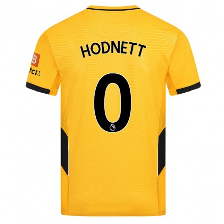 Kinder Fußball Jack Hodnett #0 Gelb Heimtrikot Trikot 2021/22 T-Shirt