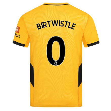 Kinder Fußball Harry Birtwistle #0 Gelb Heimtrikot Trikot 2021/22 T-Shirt