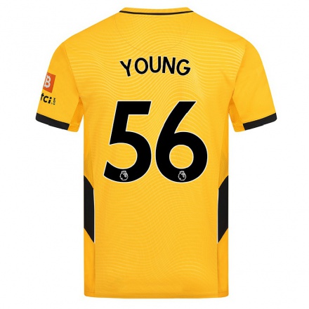 Kinder Fußball Joe Young #56 Gelb Heimtrikot Trikot 2021/22 T-Shirt