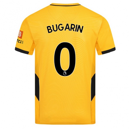 Kinder Fußball Erik Bugarin #0 Gelb Heimtrikot Trikot 2021/22 T-shirt