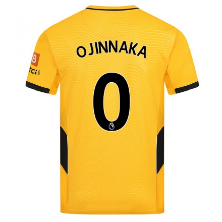 Kinder Fußball Temple Ojinnaka #0 Gelb Heimtrikot Trikot 2021/22 T-Shirt