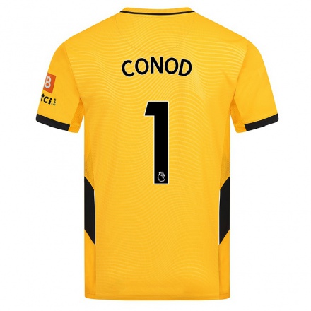Kinder Fußball Millie Conod #1 Gelb Heimtrikot Trikot 2021/22 T-shirt