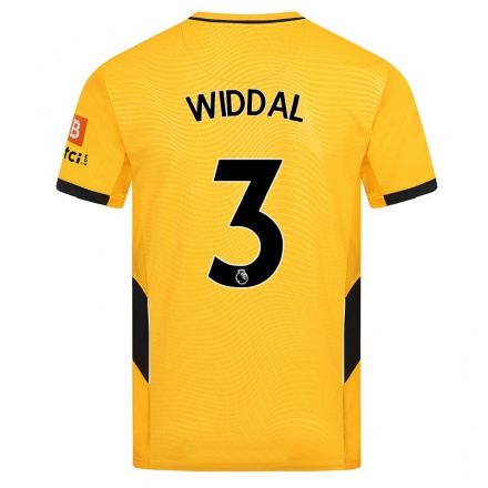Kinder Fußball Natalie Widdal #3 Gelb Heimtrikot Trikot 2021/22 T-Shirt