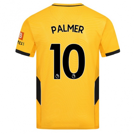 Kinder Fußball Jamila Palmer #10 Gelb Heimtrikot Trikot 2021/22 T-Shirt