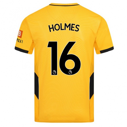 Kinder Fußball Summer Holmes #16 Gelb Heimtrikot Trikot 2021/22 T-Shirt