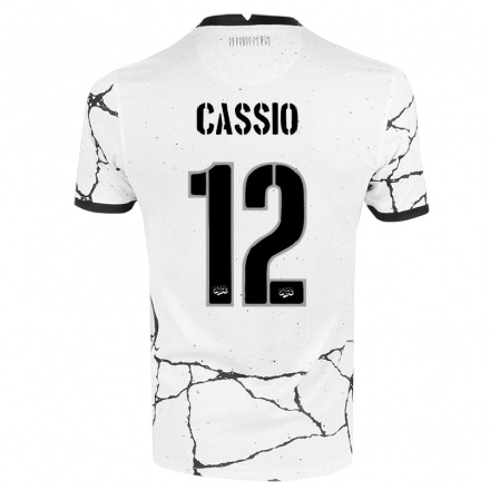 Kinder Fußball Cassio #12 Weiß Heimtrikot Trikot 2021/22 T-Shirt