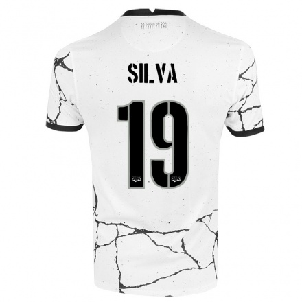 Kinder Fußball Gustavo Silva #19 Weiß Heimtrikot Trikot 2021/22 T-shirt