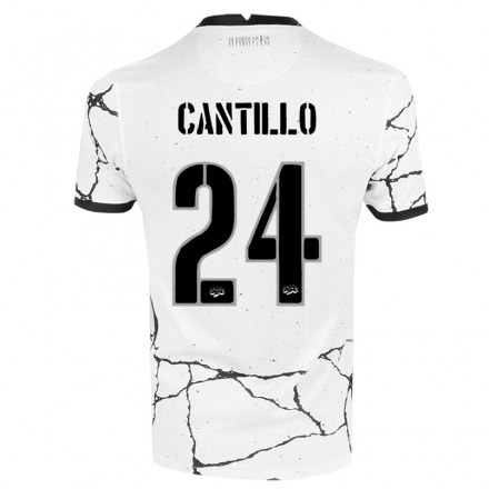 Kinder Fußball Victor Cantillo #24 Weiß Heimtrikot Trikot 2021/22 T-Shirt