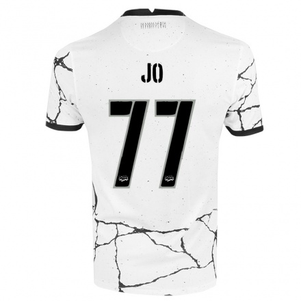Kinder Fußball Jo #77 Weiß Heimtrikot Trikot 2021/22 T-Shirt