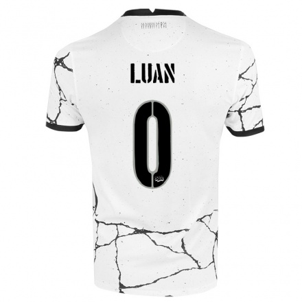 Kinder Fußball Luan #0 Weiß Heimtrikot Trikot 2021/22 T-Shirt