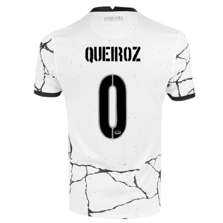 Kinder Fußball Du Queiroz #0 Weiß Heimtrikot Trikot 2021/22 T-shirt