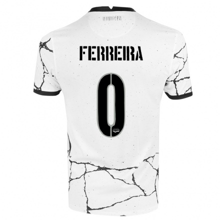 Kinder Fußball Alan Ferreira #0 Weiß Heimtrikot Trikot 2021/22 T-shirt