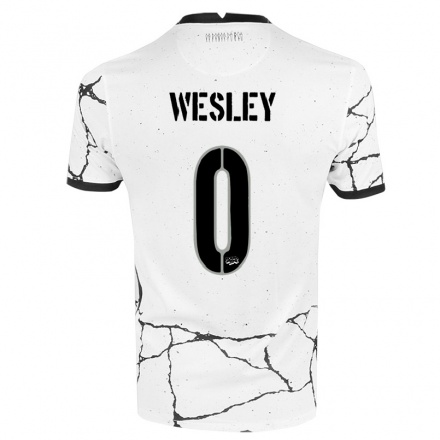 Kinder Fußball Wesley #0 Weiß Heimtrikot Trikot 2021/22 T-shirt
