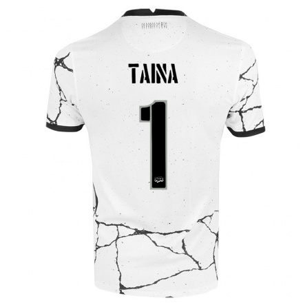 Kinder Fußball Taina #1 Weiß Heimtrikot Trikot 2021/22 T-shirt