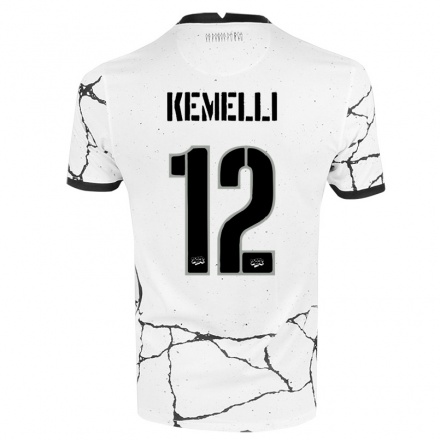 Kinder Fußball Kemelli #12 Weiß Heimtrikot Trikot 2021/22 T-Shirt