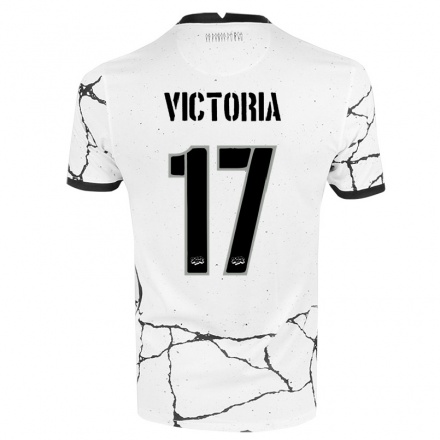 Kinder Fußball Victoria #17 Weiß Heimtrikot Trikot 2021/22 T-shirt