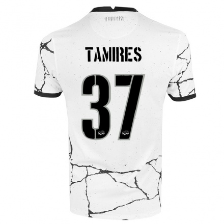 Kinder Fußball Tamires #37 Weiß Heimtrikot Trikot 2021/22 T-shirt