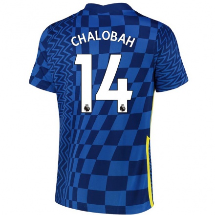 Kinder Fußball Trevoh Chalobah #14 Dunkelblau Heimtrikot Trikot 2021/22 T-shirt