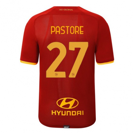 Kinder Fußball Javier Pastore #27 Rot Heimtrikot Trikot 2021/22 T-shirt