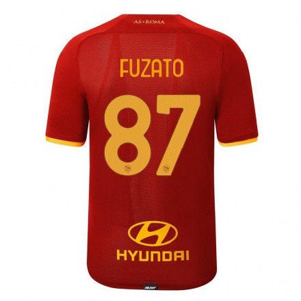 Kinder Fußball Daniel Fuzato #87 Rot Heimtrikot Trikot 2021/22 T-Shirt