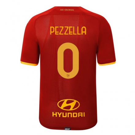 Kinder Fußball Salvatore Pezzella #0 Rot Heimtrikot Trikot 2021/22 T-shirt