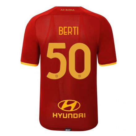 Kinder Fußball Filippo Berti #50 Rot Heimtrikot Trikot 2021/22 T-Shirt