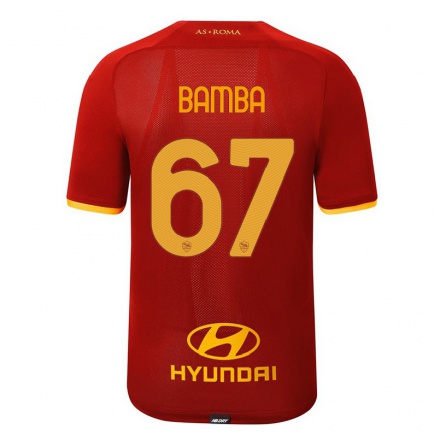 Kinder Fußball Mory Bamba #67 Rot Heimtrikot Trikot 2021/22 T-shirt