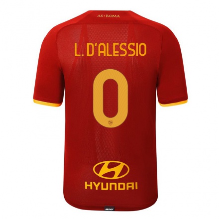 Kinder Fußball Leonardo D'alessio #0 Rot Heimtrikot Trikot 2021/22 T-shirt
