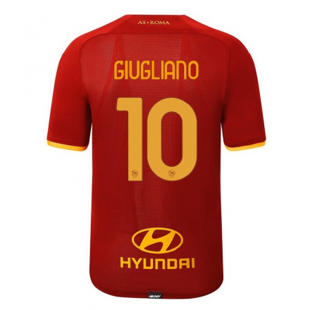 Kinder Fußball Manuela Giugliano #10 Rot Heimtrikot Trikot 2021/22 T-Shirt