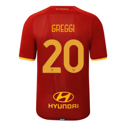 Kinder Fußball Giada Greggi #20 Rot Heimtrikot Trikot 2021/22 T-shirt