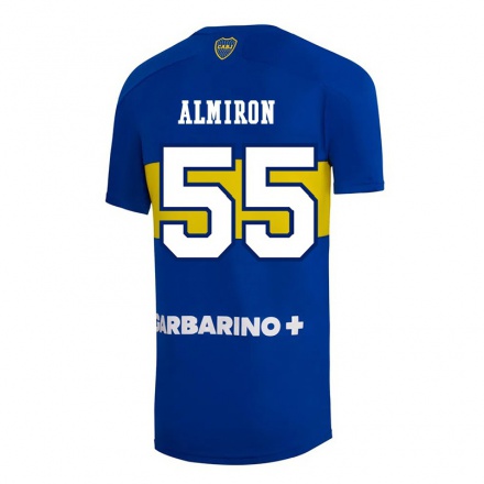 Kinder Fußball Ezequiel Almiron #55 Königsblau Heimtrikot Trikot 2021/22 T-Shirt