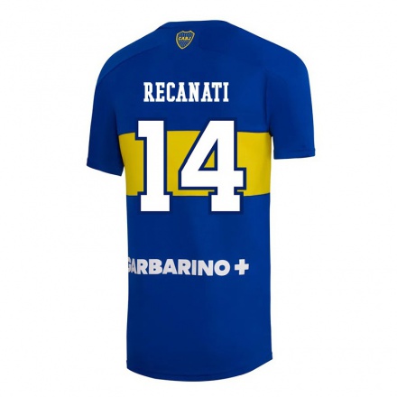 Kinder Fußball Bianca Recanati #14 Königsblau Heimtrikot Trikot 2021/22 T-Shirt