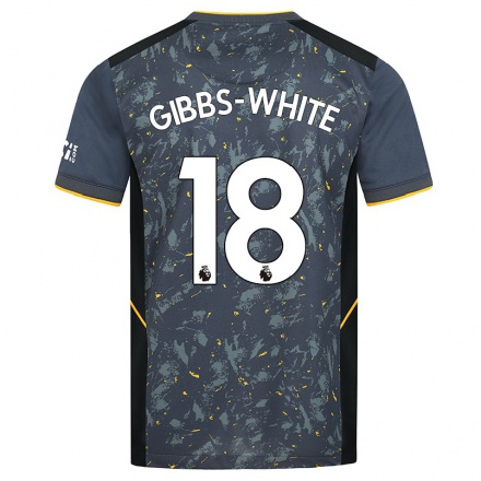 Kinder Fußball Morgan Gibbs-white #18 Grad Auswärtstrikot Trikot 2021/22 T-shirt
