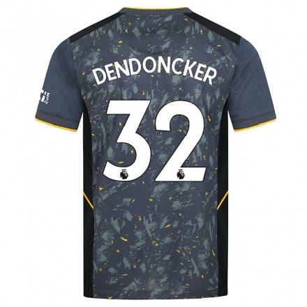 Kinder Fußball Leander Dendoncker #32 Grad Auswärtstrikot Trikot 2021/22 T-Shirt