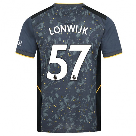 Kinder Fußball Nigel Lonwijk #57 Grad Auswärtstrikot Trikot 2021/22 T-Shirt