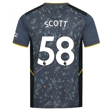 Kinder Fußball Jack Scott #58 Grad Auswärtstrikot Trikot 2021/22 T-Shirt