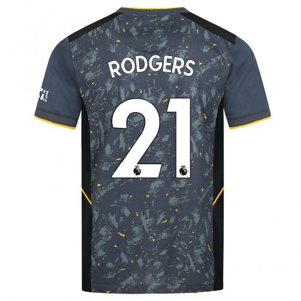 Kinder Fußball Eva Rodgers #21 Grad Auswärtstrikot Trikot 2021/22 T-Shirt