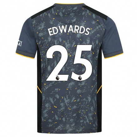 Kinder Fußball Nyah Edwards #25 Grad Auswärtstrikot Trikot 2021/22 T-shirt
