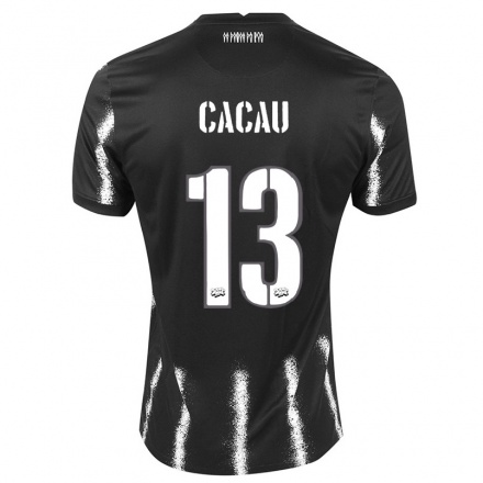 Kinder Fußball Cacau #13 Schwarz Auswärtstrikot Trikot 2021/22 T-Shirt