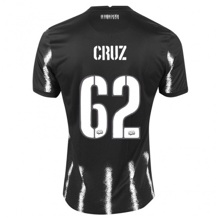 Kinder Fußball Isa Cruz #62 Schwarz Auswärtstrikot Trikot 2021/22 T-shirt
