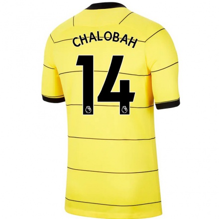 Kinder Fußball Trevoh Chalobah #14 Gelb Auswärtstrikot Trikot 2021/22 T-shirt