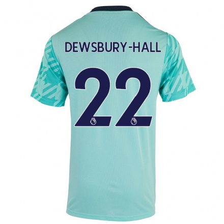 Kinder Fußball Kiernan Dewsbury-Hall #22 Hellgrun Auswärtstrikot Trikot 2021/22 T-Shirt