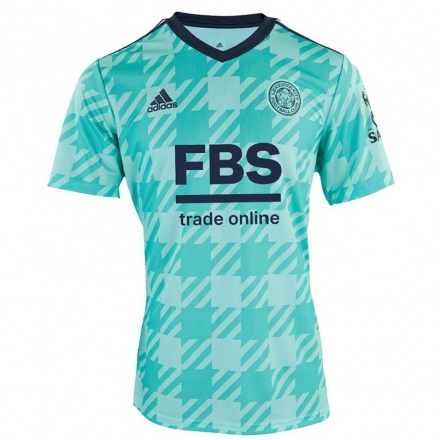 Kinder Fußball Jannik Vestergaard #23 Hellgrun Auswärtstrikot Trikot 2021/22 T-Shirt
