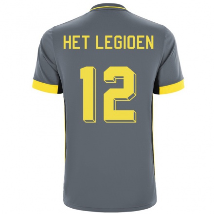 Kinder Fußball Het Legioen #12 Grau Schwarz Auswärtstrikot Trikot 2021/22 T-Shirt