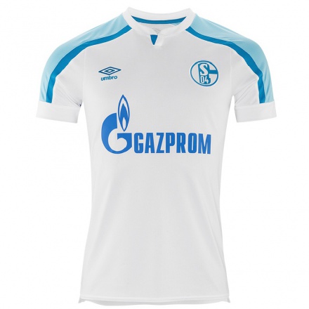 Kinder Fußball Gerald Asamoah #14 Weiß Blau Auswärtstrikot Trikot 2021/22 T-shirt