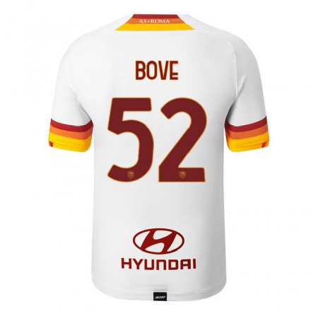 Kinder Fußball Edoardo Bove #52 Weiß Auswärtstrikot Trikot 2021/22 T-Shirt
