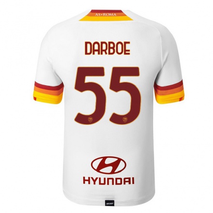 Kinder Fußball Ebrima Darboe #55 Weiß Auswärtstrikot Trikot 2021/22 T-Shirt