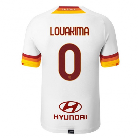 Kinder Fußball Corentin Louakima #0 Weiß Auswärtstrikot Trikot 2021/22 T-Shirt