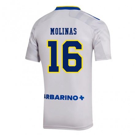 Kinder Fußball Aaron Molinas #16 Grau Auswärtstrikot Trikot 2021/22 T-Shirt