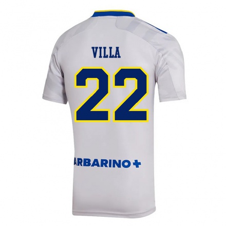Kinder Fußball Sebastian Villa #22 Grau Auswärtstrikot Trikot 2021/22 T-Shirt